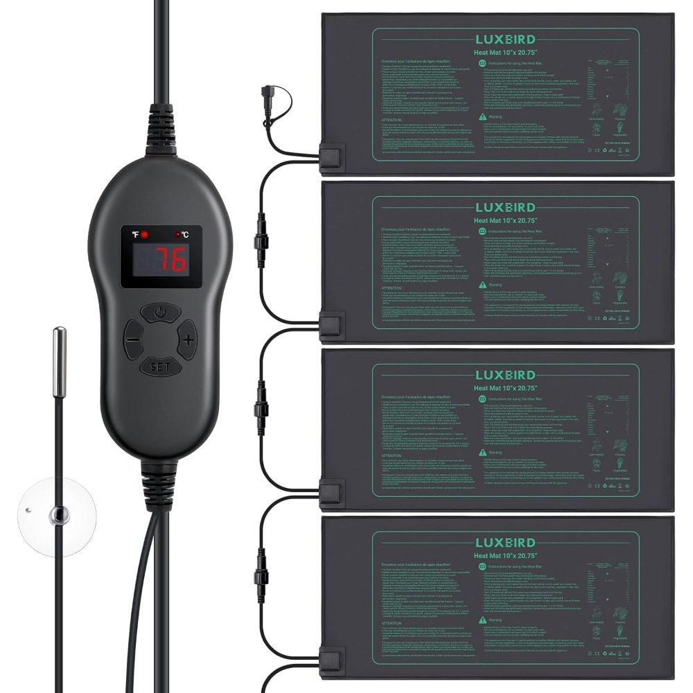 Seedling Heat Mat - 4 قطع من حصائر التدفئة للشتلات