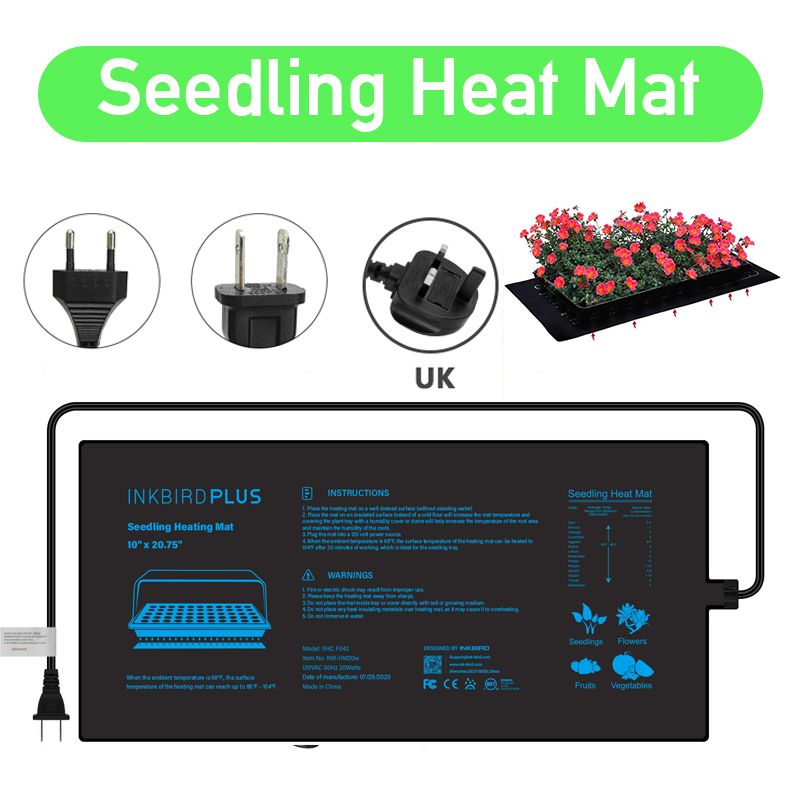 Seedling Heat Mat - 20.75x10 سنتيمتر الاتحاد الأوروبي/الولايات المتحدة/المملكة المتحدة/الاتحاد