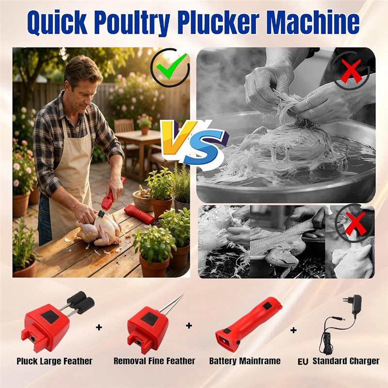 آلة نتف الريش الكهربائية ذات ا - مراجعة Chicken Plucker Machine وسعره