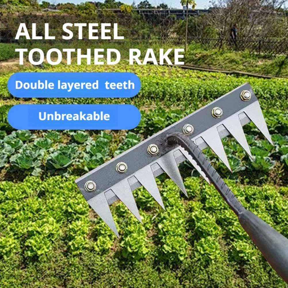 5/6/7/8 الأسنان المعدنية أشعل  - مراجعة Agriculture Farming Hand Tools وسعره