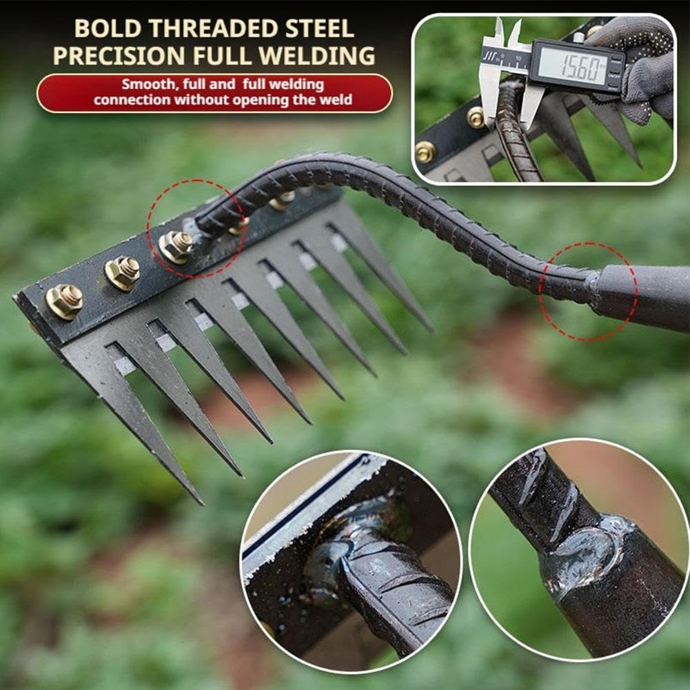 5/6/7/8 الأسنان المعدنية أشعل  - مراجعة Agriculture Farming Hand Tools وسعره