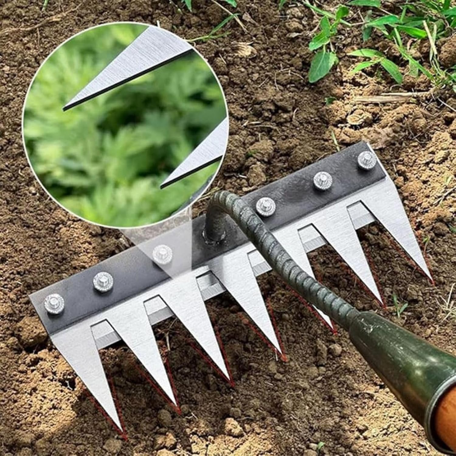 5/6/7/8 الأسنان المعدنية أشعل  - مراجعة Agriculture Farming Hand Tools وسعره