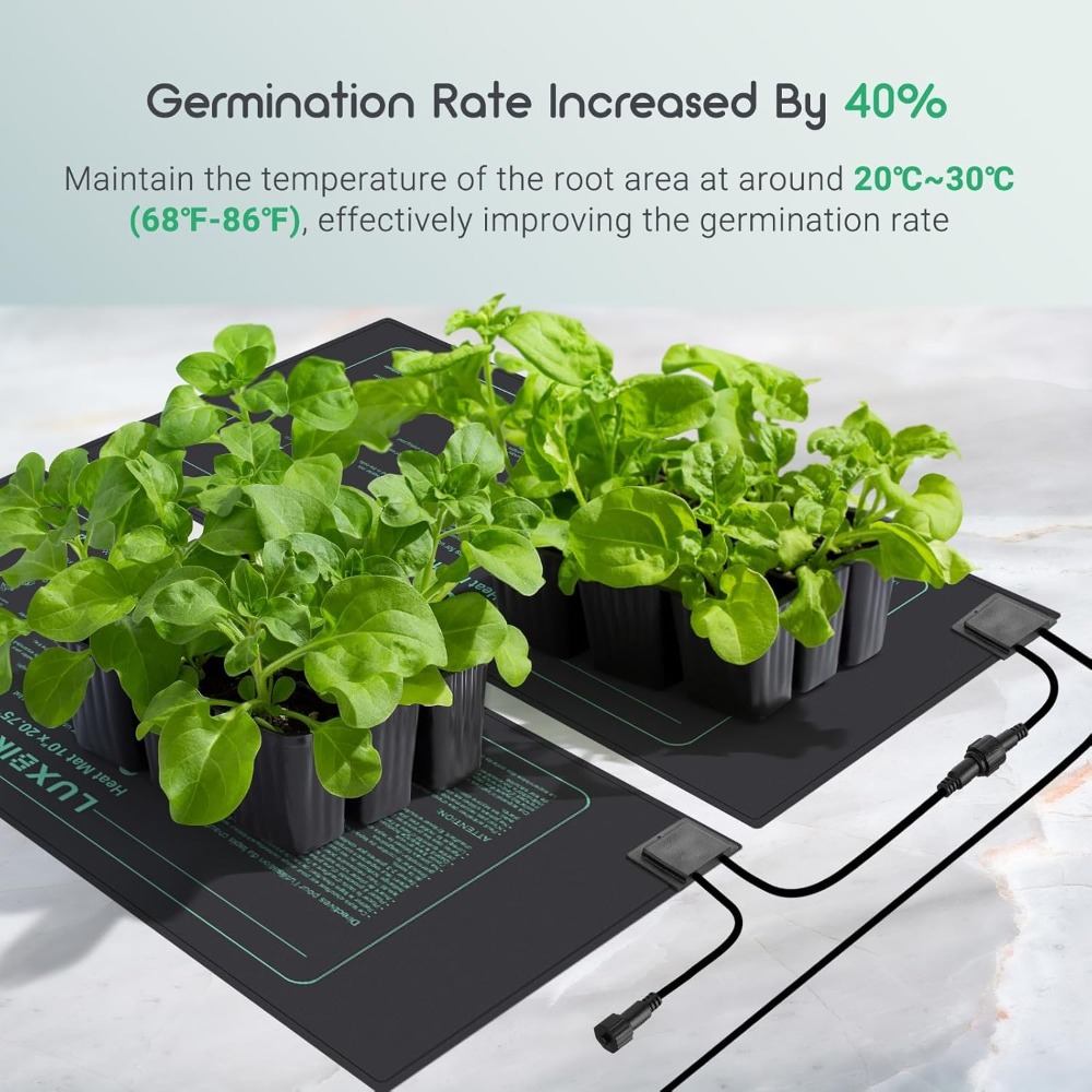 4 قطع من حصائر التدفئة للشتلات - مراجعة Seedling Heat Mat وسعره