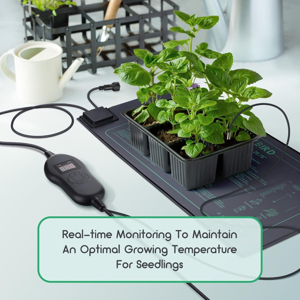 4 قطع من حصائر التدفئة للشتلات - مراجعة Seedling Heat Mat وسعره