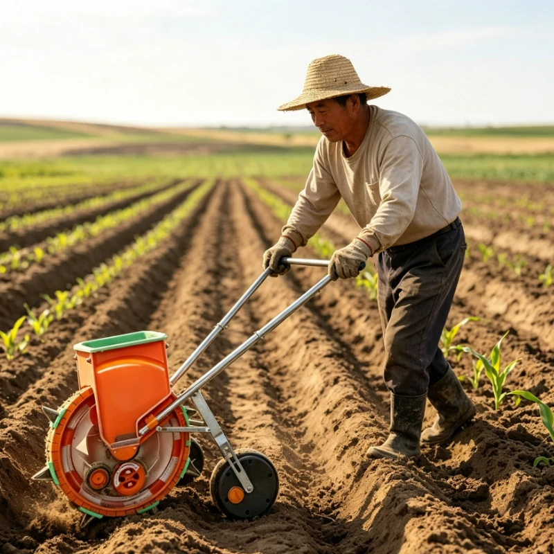 آلة زراعة يدوية بالدفع لبذور ا - مراجعة Seed Planter وسعره