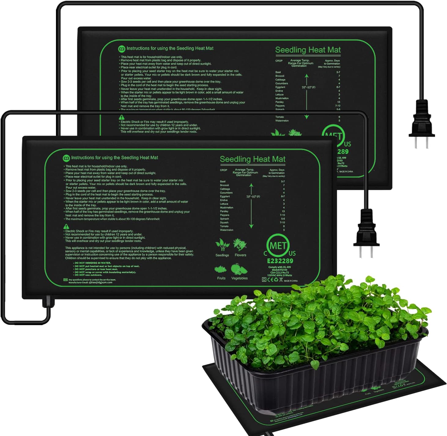 10/25/50 سنتيمتر الشتلات الحرا - مراجعة Seedling Heat Mat وسعره