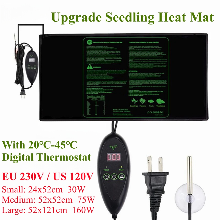 3 أحجام ترقية الشتلات الحرارة  - مراجعة Seedling Heat Mat وسعره