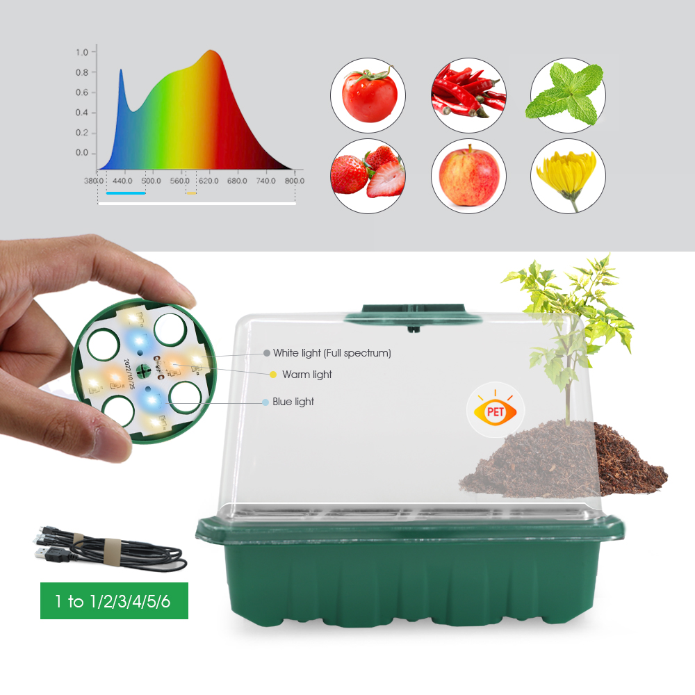 LED أواني الحضانة مع تنمو ضوء  - مراجعة Seed Planter وسعره