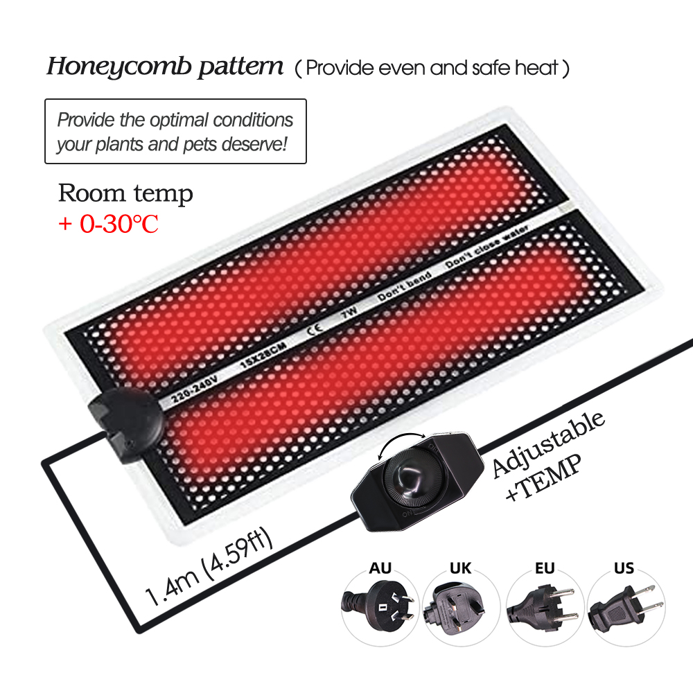حديقة شتلات لوحة التدفئة مع در - مراجعة Seedling Heat Mat وسعره